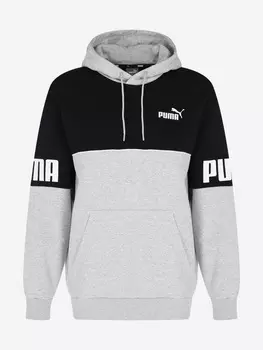 Худи мужская PUMA Power Colorblock, Серый