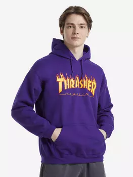 Худи мужское Thrasher Flame Logo, Фиолетовый