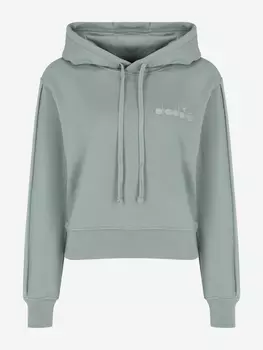 Худи женское Diadora Athl. Logo, Зеленый
