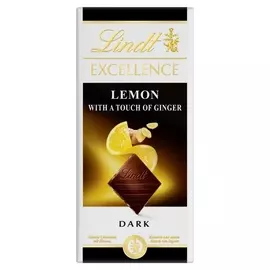 Шоколад Lindt Excellence лимон и имбирь темный шок, 100г