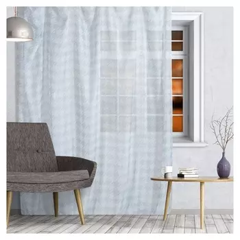 Штора старс 250x260 см, голубой, пэ