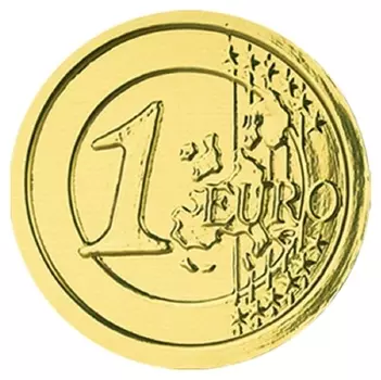 Шоколад порционный монеты в банке евро, 6г/120 шт