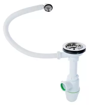 Сифон для мойки Akvater, 3 1/2" х 40 мм, с круглым переливом