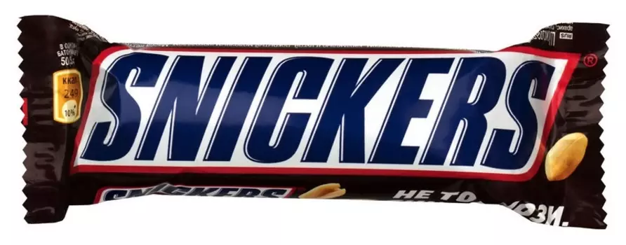 Шоколадный батончик Snickers 50,5г