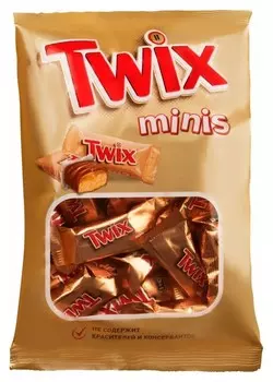 Шоколадный батончик Twix мини 184г