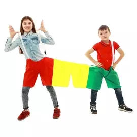 Шорты эстафетные, три штанины, для троих, детские