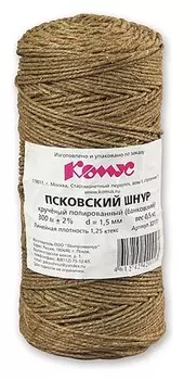 Шпагат льняной банковский 1,25ктекс П6 (0,5кг/боб.)