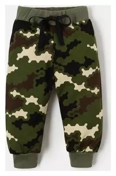 Штаны крошка Я "Millitary", зелёный, р.22, рост 62-68 см