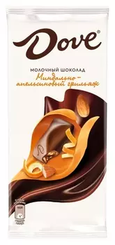 Шоколад Dove молочный шоколад миндаль апельсин, 90 г
