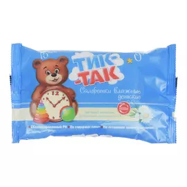 Салфетки влажные Тик так Ромашка 15 шт