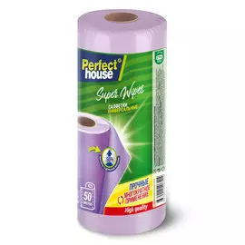 Салфетки в рулоне Perfect House Super Wipes 50 листов в ассортименте