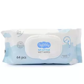 Салфетки влажные Bebble Wet Wipes 64 шт