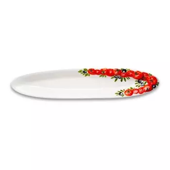 Селедочница Edelweiss Томаты и Оливки, 43х9х3 см