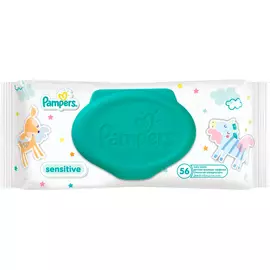 Салфетки влажные Pampers Sensitive 56 шт