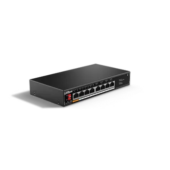 Коммутатор Dahua SF1008LP, кол-во портов: 8x100 Мбит/с, PoE: 4x60 Вт (макс. 60 Вт) (DH-SF1008LP)