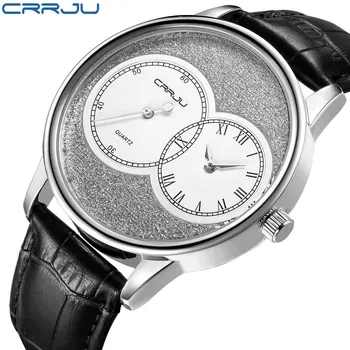 CRRJU-2133 Новые мужские модные часы Индивидуальные мужские кварцевые часы Модные часы чёрный