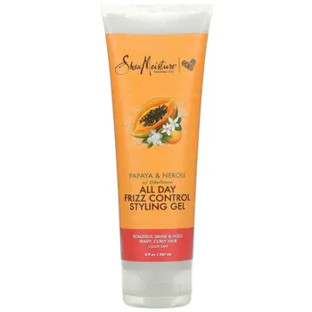 SheaMoisture, гель для укладки против пушения волос в течение всего дня, папайя, нероли и цветки бузины, 237 мл (8 жидк. унций)