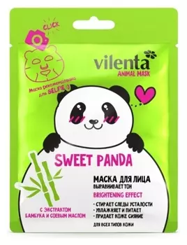Маска для лица выравнивающая с экстрактом бамбука и соевым маслом Sweet Panda