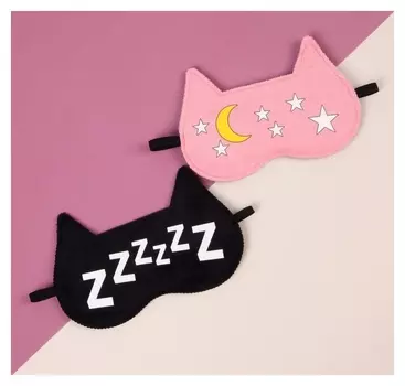 Маска для сна «Zzzzz» 19,5 × 12 см, резинка одинарная, рисунок
