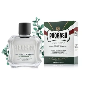 Proraso Бальзам после бритья для мужчин, освежающий и тонизирующий увлажняющий крем с ментолом и эвкалиптовым маслом, 3,4 жидких унции, Jimmy Choo
