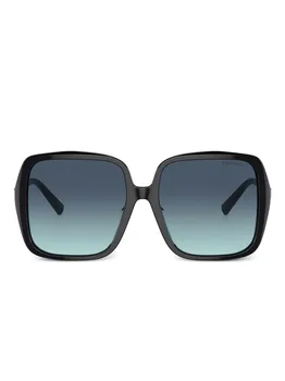 Солнцезащитные очки в квадратной оправе Tiffany & Co Eyewear, черный