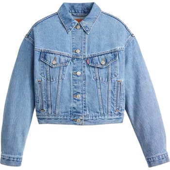 Levis Женская джинсовая куртка Levi's синего цвета