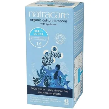 Тампоны Natracare из органического хлопка с аппликатором для средних и обильных выделений