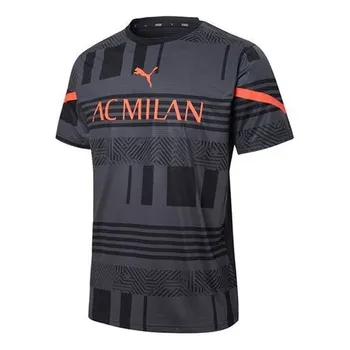 Спортивная футболка ac milan 21/22 prematch jersey 'black' Puma, черный