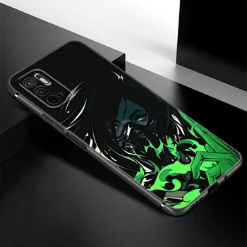 Чехол для телефона Valorant с изображением игрового персонажа для Xiaomi Redmi Note 7 8 9 10 Lite 11 11E 11T 12 Pro 11S 4G 10T 5G 8T 9S 10S, черный чехол Redmi Note 7(Pro)