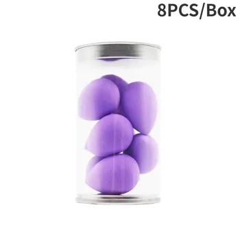 8Pcs Mini Beauty Egg Makeup Blender Cosmetic Puff Sponge for Foundation Cream Concealer Make Up Blender Tool with Storage Box