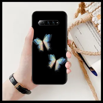 Красивый чехол для телефона с рисунком бабочки для xiaomi redmi Black Shark 4 Pro 2 3 3s Cases Helo Black Cover Silicone Back Prett mini Black Shark 2
