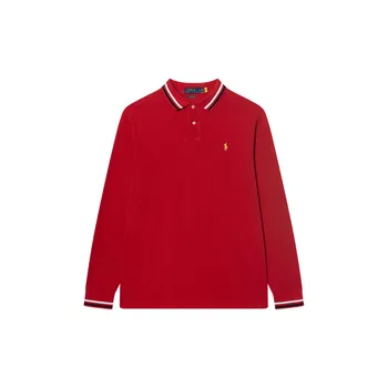 Polo Ralph Lauren FW24 вышитый логотип с длинным рукавом рубашка поло мужские топы 710828370-002 M