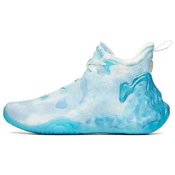 Anta Star Series Glacier Удобные амортизирующие нескользящие износостойкие дышащие высокие баскетбольные кроссовки мужские кроссовки Синие белые 112041818A-20 42.5