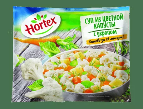 Суп из цветной капусты Hortex с картофелем и укропом 400г