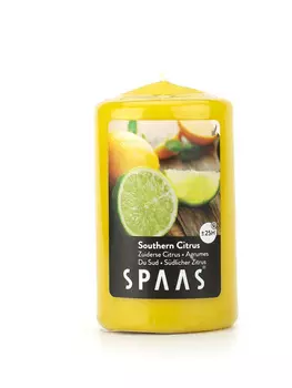 Свеча Spaas АРОМА СТОЛБИК 6/10см Южный цитрус (25ч)