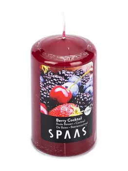 Свеча Spaas АРОМА СТОЛБИК 6/10см Ягодный коктейль (25ч)