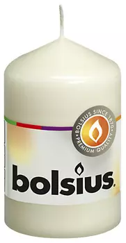 Свеча столбик Bolsius Кремовый 8х4,8 см