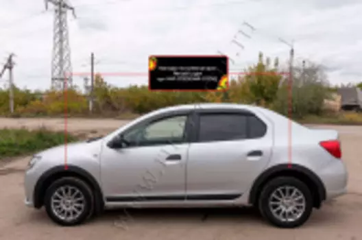 Накладки на колёсные арки Русская Артель Renault Logan 2018-