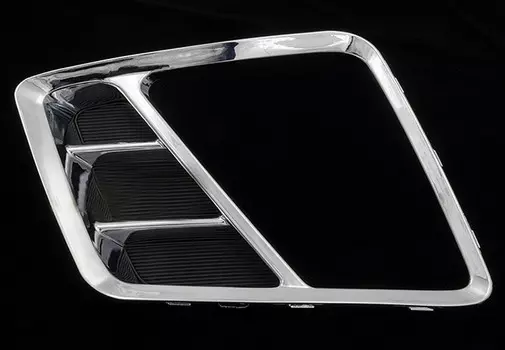 Накладки на передние противотуманные фары (хром) для Geely Emgrand X7 2019, 2020 -