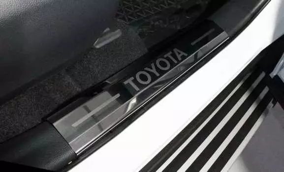 Накладки на пластиковые пороги TCC TOYRAV19-03 Toyota RAV4 2019-