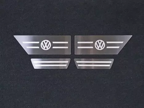 Накладки на пластиковые пороги задние TCC VWTER18-11 Volkswagen Teramont 2018-