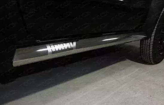Накладки на пластиковый внешний порог TCC SUZJIM19-07 Suzuki Jimny 2019-