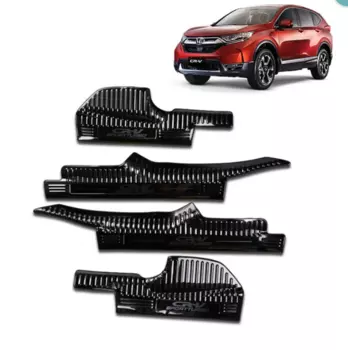 Накладки на пороги (черный) для Honda CRV 2017 -
