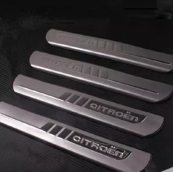 Накладки на пороги для Citroen C4 Седан 2013 - 2016 (2)