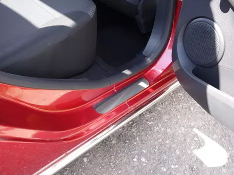 Накладки на пороги (лист шлифованный) Компания ТСС RENSANST18-02 Renault Sandero Stepway (5S) 2018-