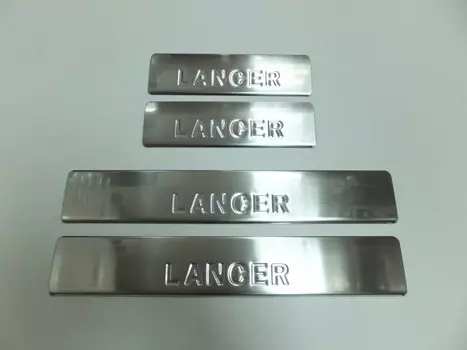 Накладки на пороги, нерж., 4 части Omsa Line 4911091 для Mitsubishi Lancer 2007 -