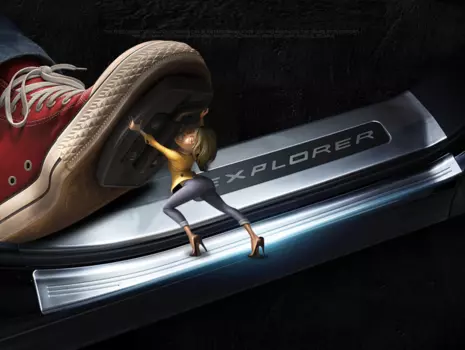 Накладки на пороги полный комплект для Ford Explorer 2015 -
