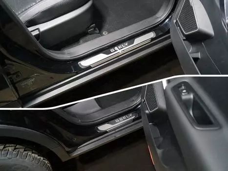Накладки на пороги TCC GEELEATL18-04 Geely Atlas 2018-