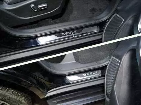 Накладки на пороги TCC GEELEMGX718-04 Geely Emgrand 2018-
