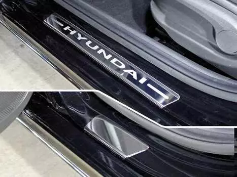 Накладки на пороги TCC HYUNSOL17-10 Hyundai Solaris 2 2017-